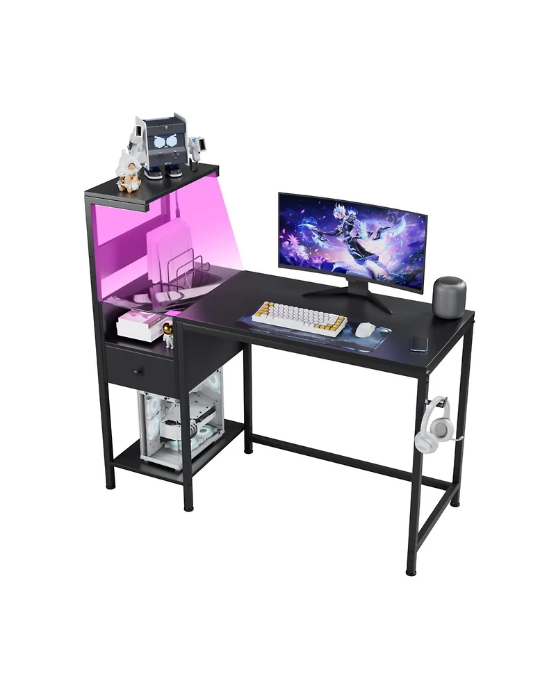 Streamdale Furniture Multi-Functional Computer Desk with Power & Storage