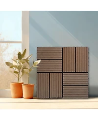 Streamdale Wood-Plastic Composite Deck Tiles (20pcs)