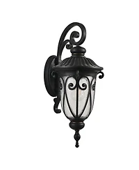 Streamdale Furniture Classic Outdoor Wall Lantern, Black Vintage Sconce with Bubble Glass (Bulb Not Included)