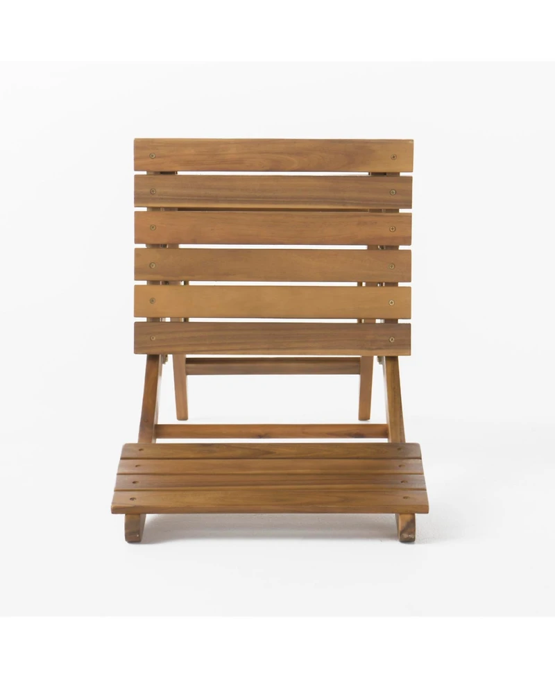 Streamdale Furniture Outdoor Acacia Wood Folding Dining Chair (Set of 2) Natural