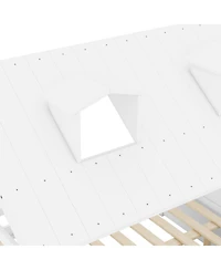 Streamdale Furniture Full Size Wood Bed House Bed Frame