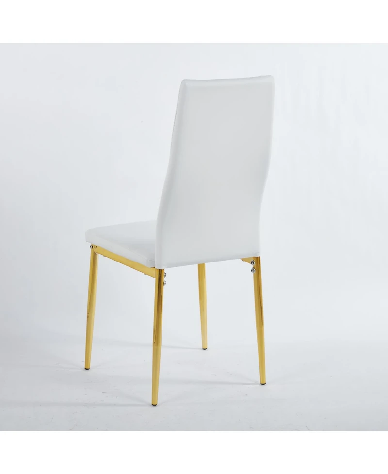 Streamdale Furniture Mid-Century Glass Top Dining Set