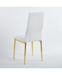 Streamdale Furniture Mid-Century Glass Top Dining Set