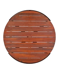 Streamdale Furniture Acacia Wood & Metal Outdoor Coffee Table