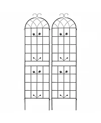 Streamdale Furniture Metal Garden Trellis 2-Pack for Climbing Plants
