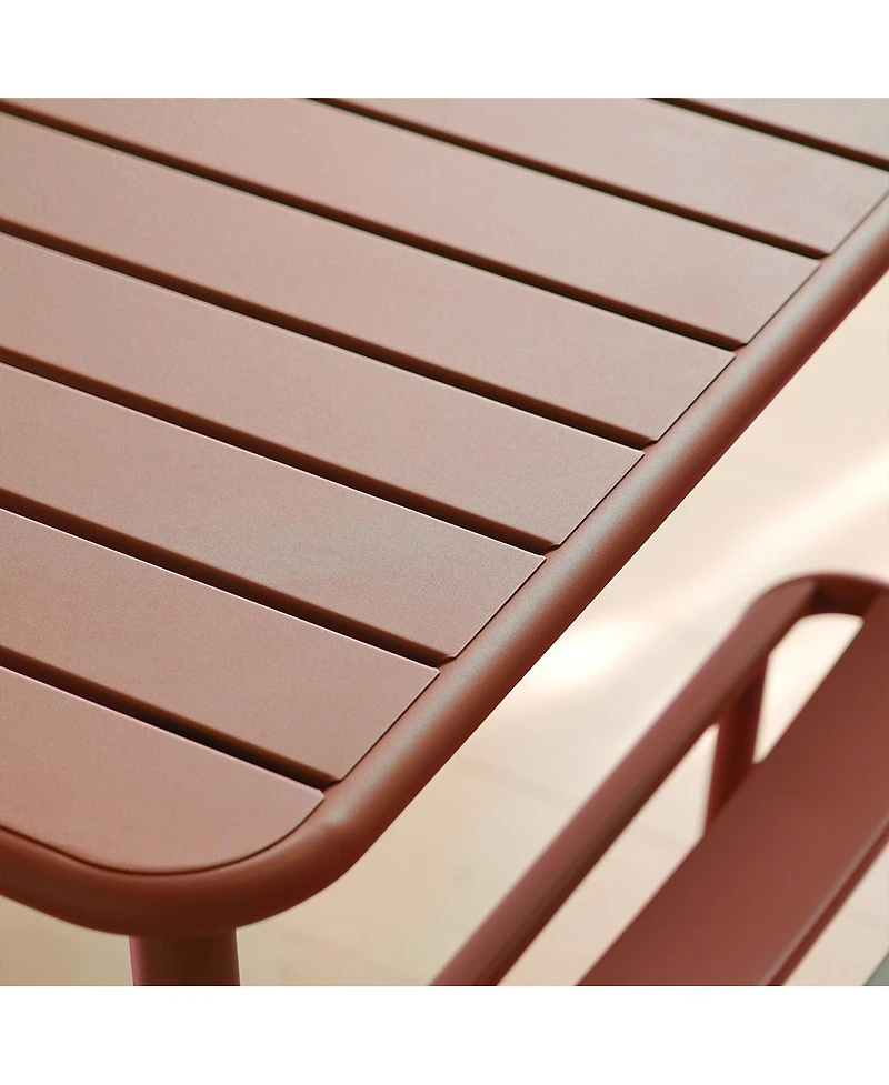 Streamdale Furniture Sera Red Square Outdoor Table