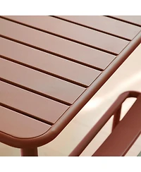 Streamdale Furniture Sera Red Square Outdoor Table