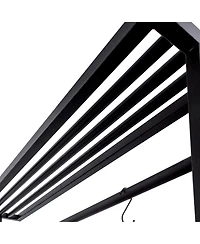 Streamdale Furniture Kitchen Island Baker's Rack Microwave Stand with Storage & 3 Hooks