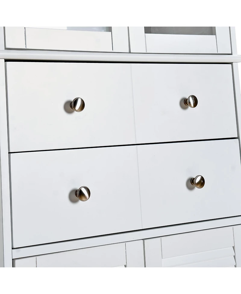 Streamdale Furniture Streamdale 67" Tall Kitchen Pantry Cabinet - White