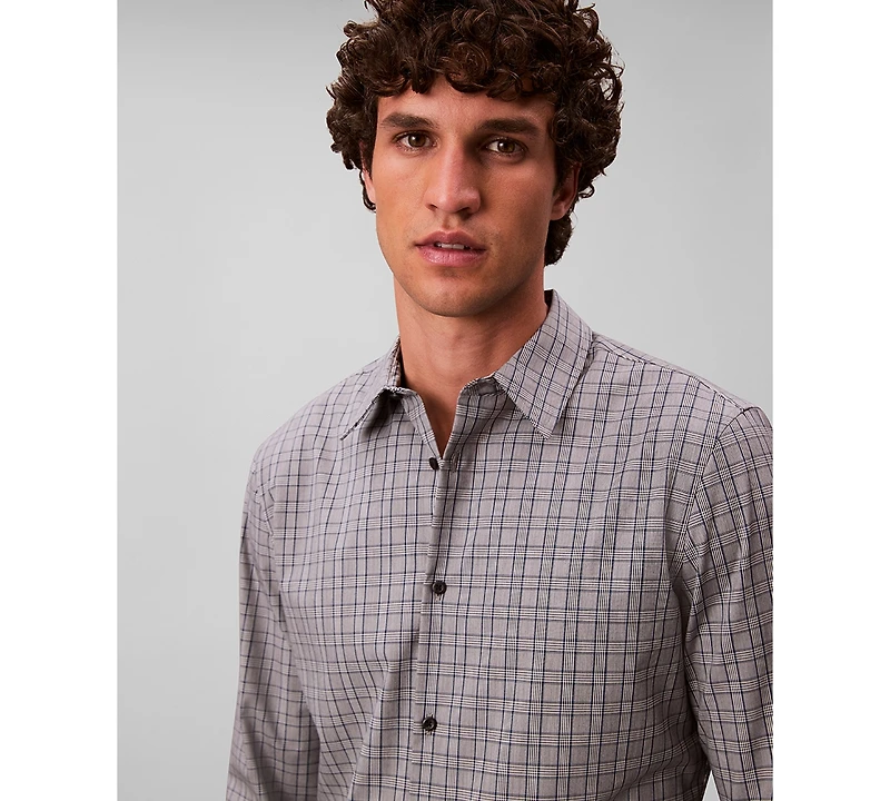 Calvin Klein Men's Long Sleeve Plaid Shirt