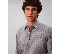 Calvin Klein Men's Long Sleeve Plaid Shirt