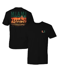 FloGrown Men's Black Miami Hurricanes Best Beach T-Shirt