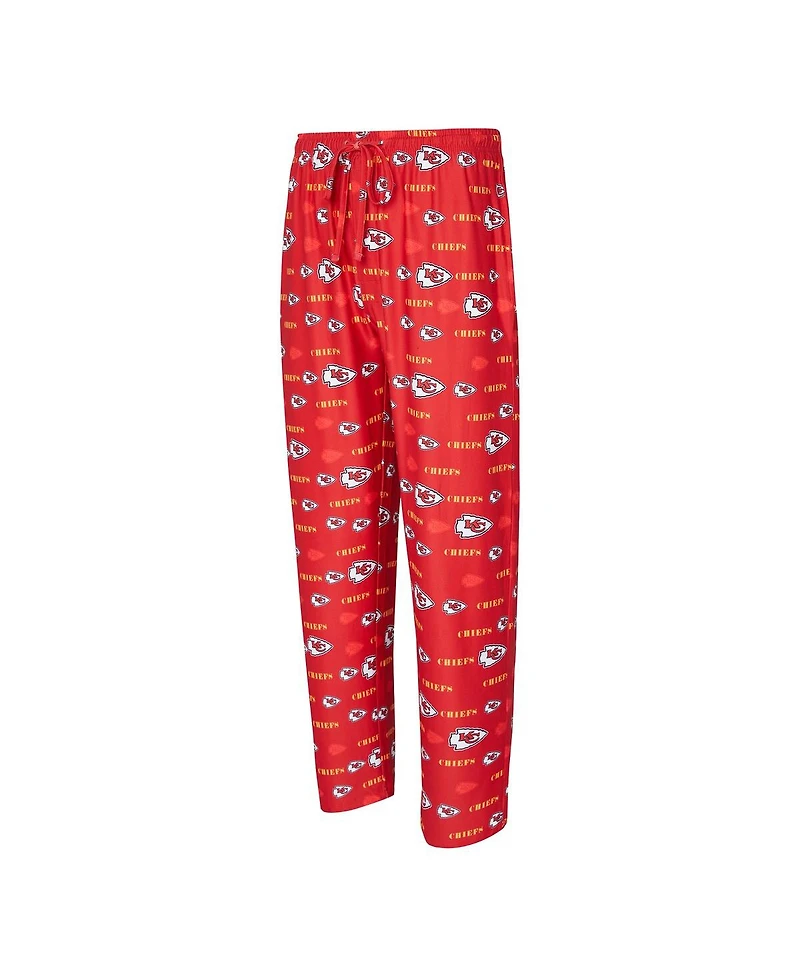 Concepts Sport Men's Red Kansas City Chiefs Mosaic All Over Print Pants