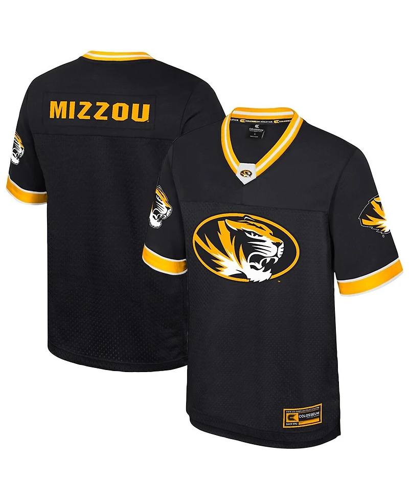 Colosseum Men's Black Missouri Tigers Nothing But The Hits Football Jersey