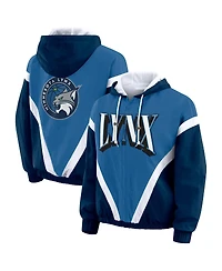 Wear by Erin Andrews Women's Navy/Blue Minnesota Lynx Color Block Full-Zip Windbreaker Jacket