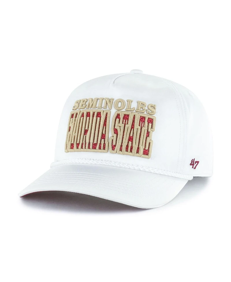 '47 Brand Women's White Florida State Seminoles Outspoken Hitch Adjustable Hat