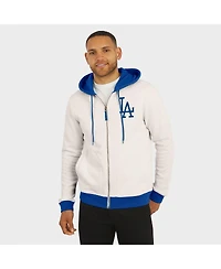 Darius Rucker Collection by Fanatics Men's Cream Los Angeles Dodgers Polar Fleece Full-Zip Hoodie
