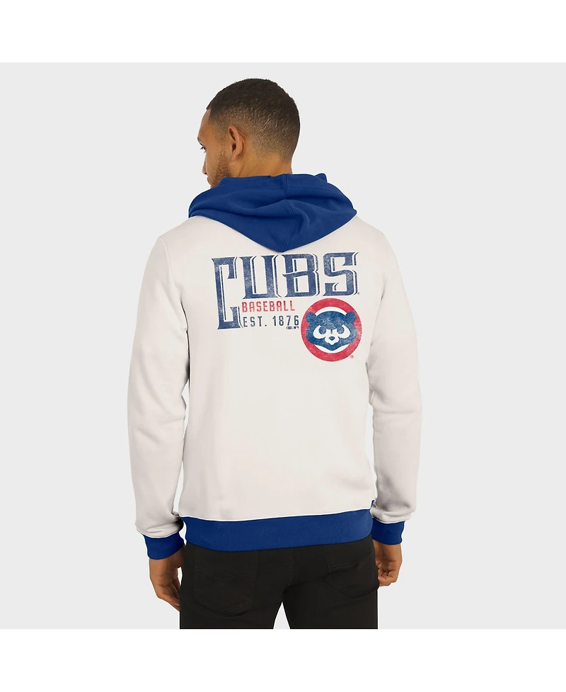 Darius Rucker Collection by Fanatics Men's Cream Chicago Cubs Polar Fleece Full-Zip Hoodie