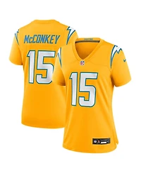 Nike Women's Ladd McConkey Gold Los Angeles Chargers Alternate Charger Power Game Jersey