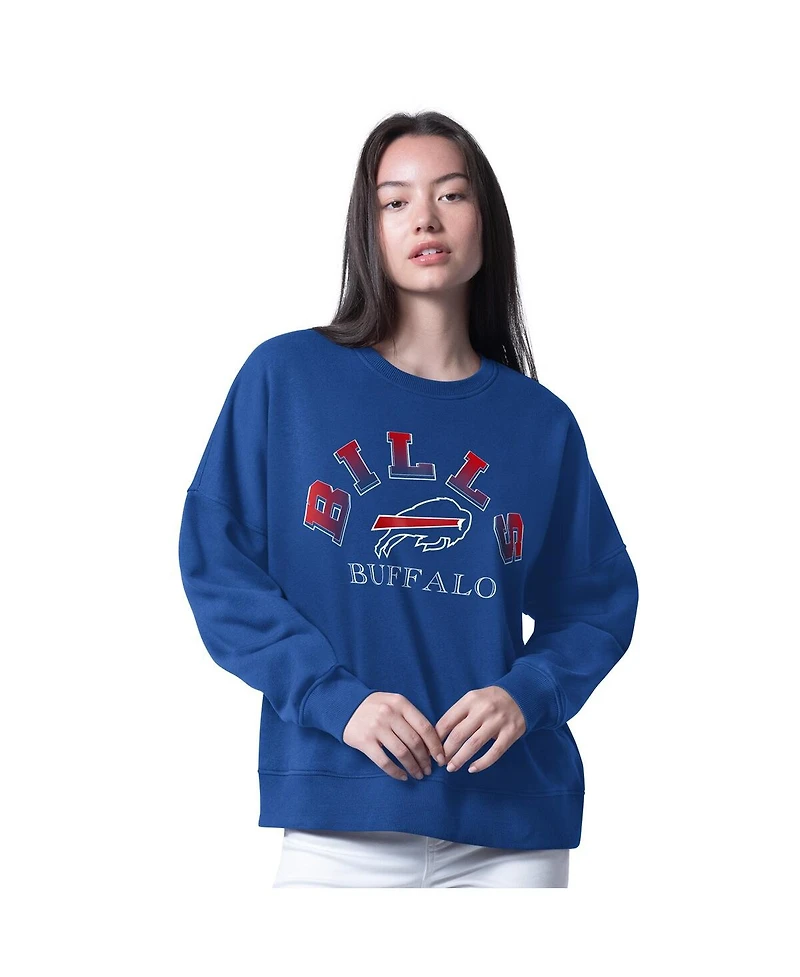 G-iii 4Her by Carl Banks Women's Royal Buffalo Bills Oversized Feud Sweatshirt