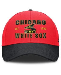 Nike Men's Crimson/Black Chicago White Sox Neon 90s Rise Adjustable Hat