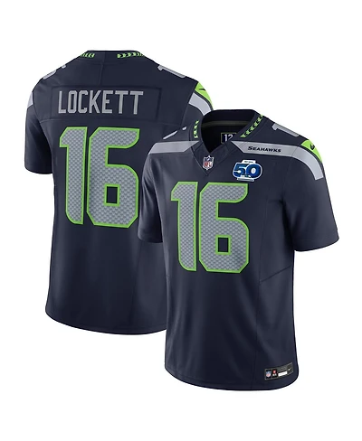 Nike Men's Tyler Lockett College Navy Seattle Seahawks Team 50th Season Vapor F.u.s.e. Limited Jersey