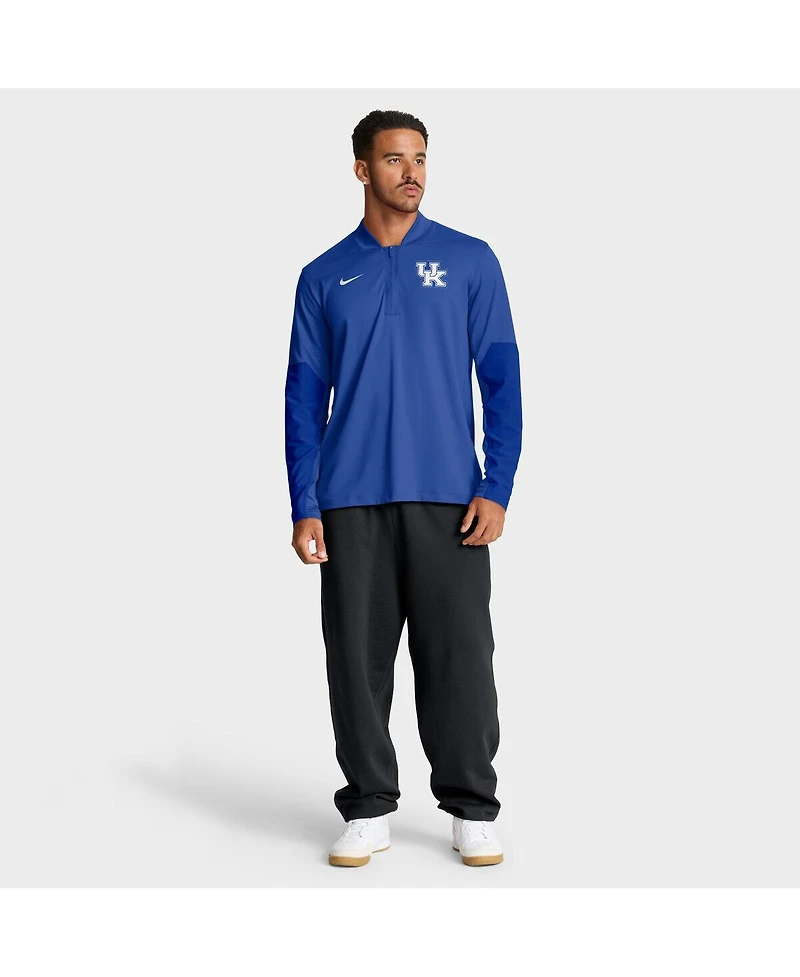 Nike Men's Royal Kentucky Wildcats One Goal Performance Half-Zip Pullover Sweatshirt