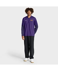 Nike Men's Purple Lsu Tigers One Goal Performance Half-Zip Pullover Sweatshirt