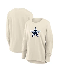 Fanatics Women's Cream Dallas Cowboys Dove Legacy Long Sleeve T-Shirt