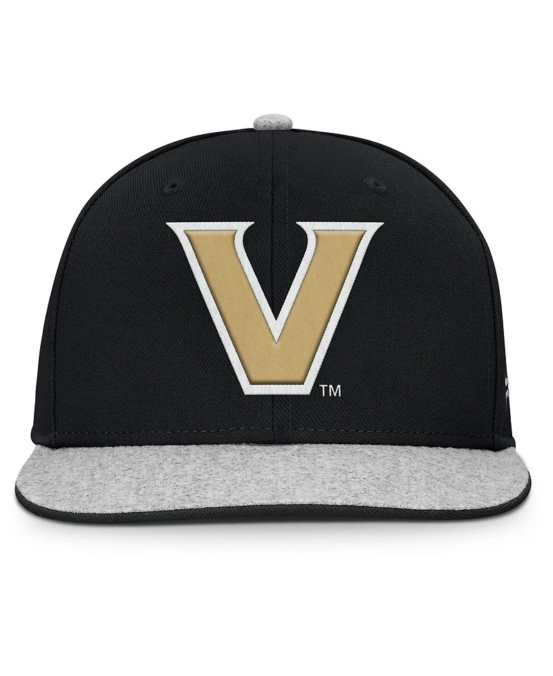 Fanatics Men's Black Vanderbilt Commodores Loden Snapback Hat