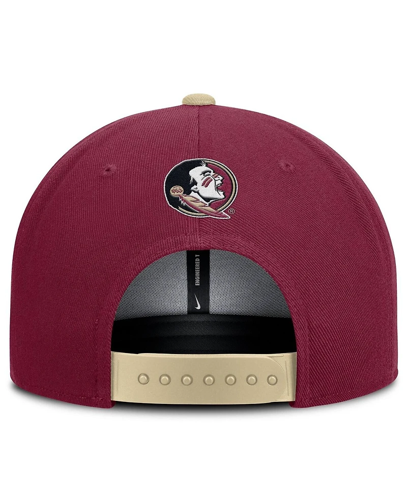 Nike Men's Garnet/Gold Florida State Seminoles 2025 On-Field Patch Pro Dri-fit Snapback Hat