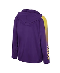 Colosseum Big Boys and Girls Purple Lsu Tigers Lumen Long Sleeve Quarter-Zip Windshirt
