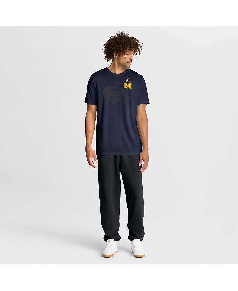 Jordan Men's Navy Michigan Wolverines Campus Shadow Legend Performance T-Shirt