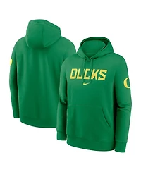 Nike Men's Green Oregon Ducks Nickname Club Fleece Pullover Hoodie