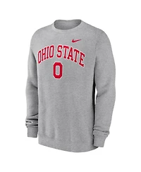 Nike Men's Gray Ohio State Buckeyes Arch Pullover Sweatshirt