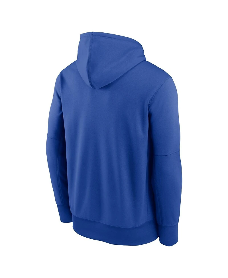 Nike Men's Royal Kentucky Wildcats Team Stacked Performance Pullover Hoodie