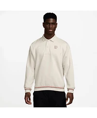 Nike Men's Cream Chelsea Club Long Sleeve Polo Shirt