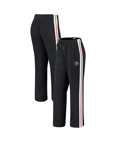 Wear by Erin Andrews Women's Black Cincinnati Bengals Color-Block Straight Leg Pants