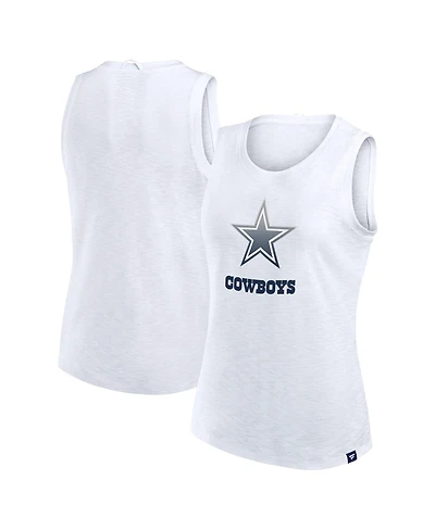Fanatics Women's White Dallas Cowboys Slub Tank Top