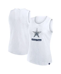 Fanatics Women's White Dallas Cowboys Slub Tank Top