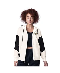 Starter Women's White New Orleans Saints Scrimmage Full-Zip Hoodie