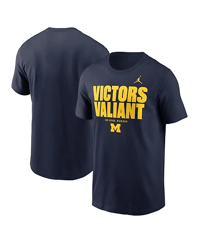 Jordan Men's Navy Michigan Wolverines Campus Local T-Shirt