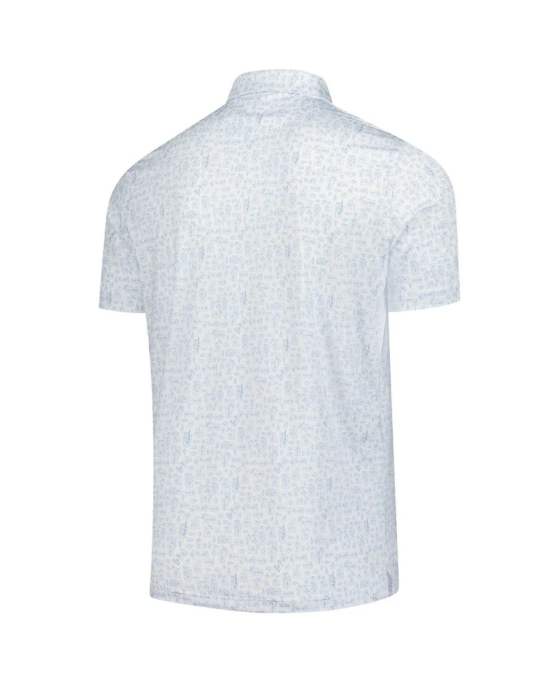 Puma Men's White Arnold Palmer Mattr Sketch Polo Shirt