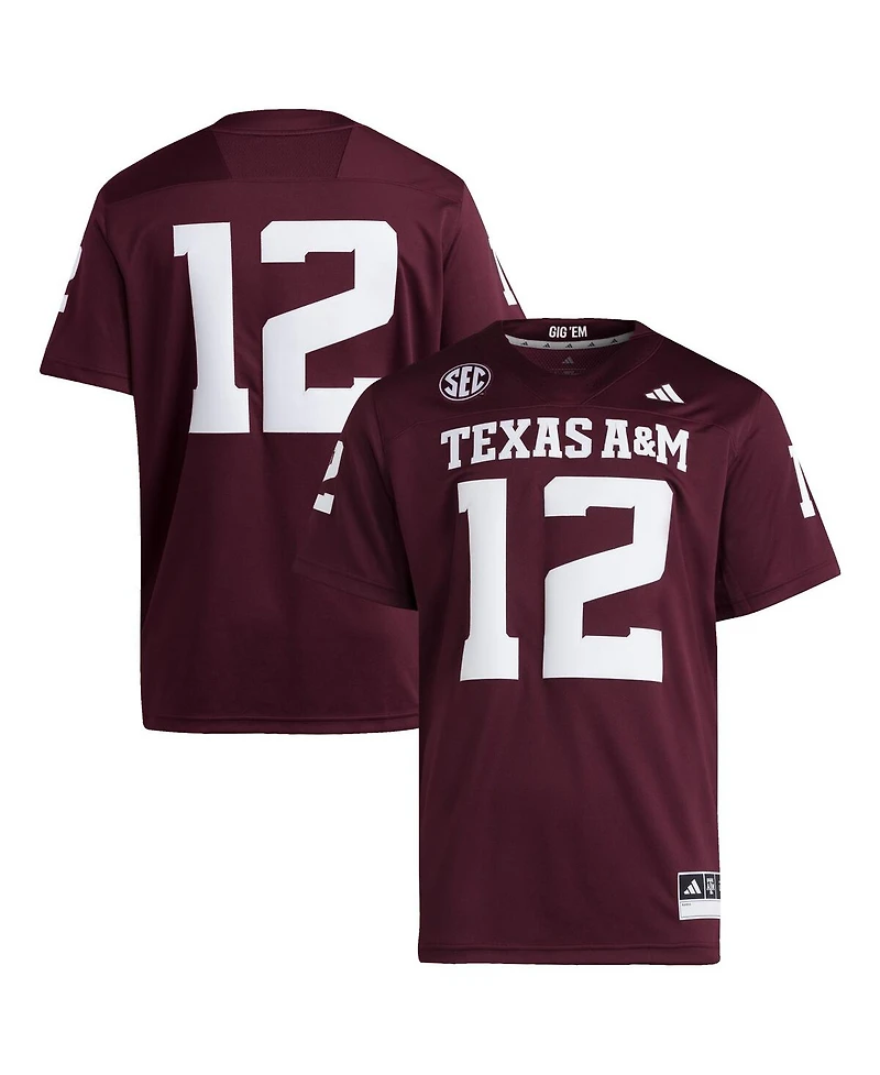 Adidas Men's 12 Maroon Texas A M Aggies Premier Jersey