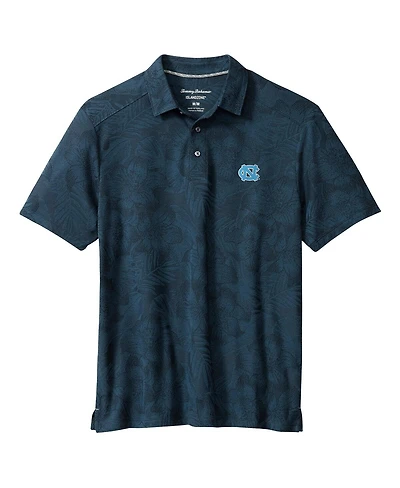 Tommy Bahama Men's Navy North Carolina Tar Heels Palm Fresco Hibiscus IslandZone Polo Shirt