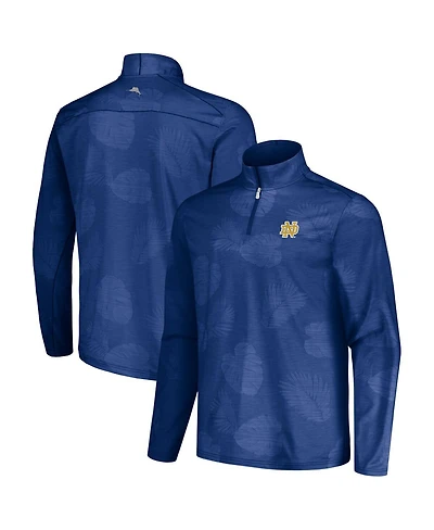 Tommy Bahama Men's Navy Notre Dame Fighting Irish Sport Delray Frond Quarter-Zip Jacket