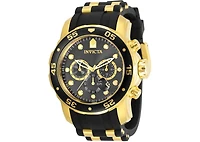 Invicta Men's Pro Diver Quartz 3 Hand Charcoal Dial Polyurethane Watch