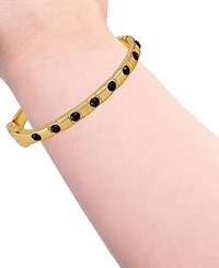 Guess Rhinestone Gold-Tone Bangle Bracelet