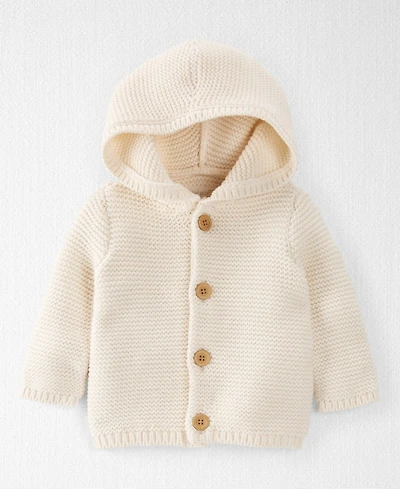 Little Planet by Carter's Baby Boys or Girls Organic Cotton Signature Stitch Cardigan