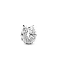 Pandora Silver Textured Horseshoe Mini Charms